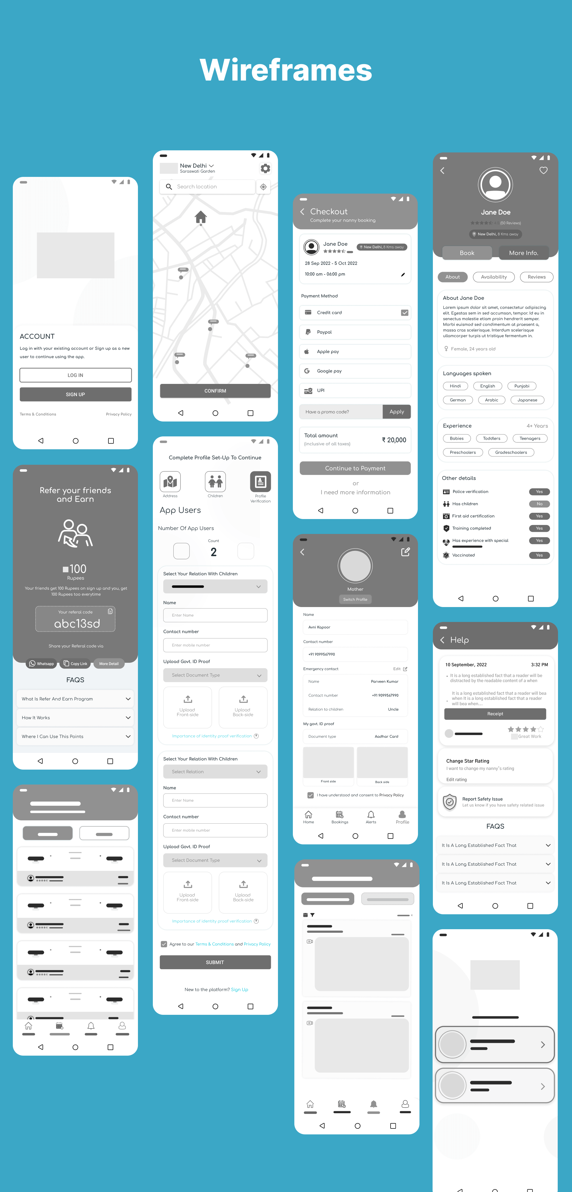wireframes