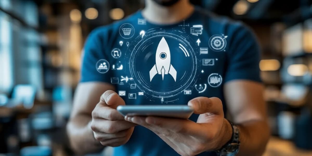 Startup Mobile App Development Banner Image