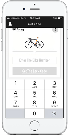 Get unlock code through bike number