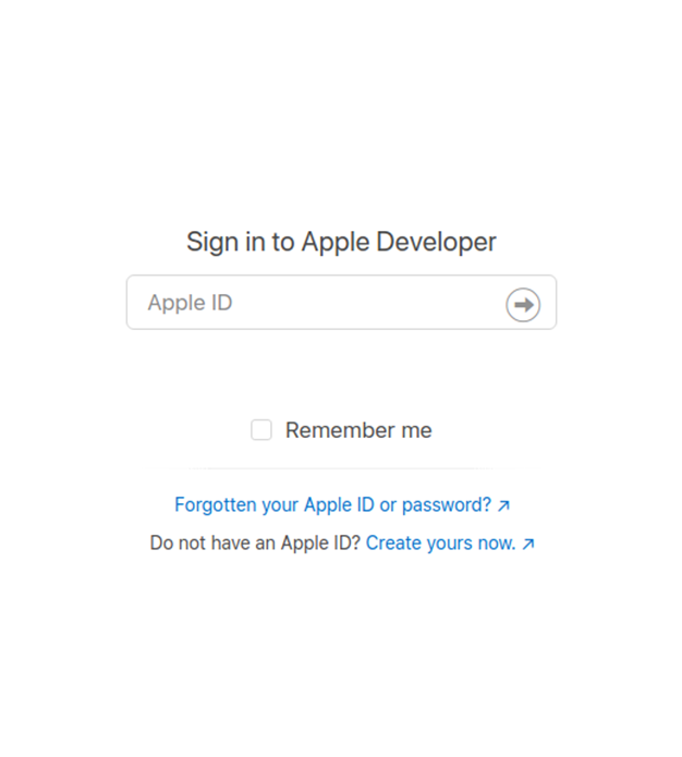 Log-in your Apple ID